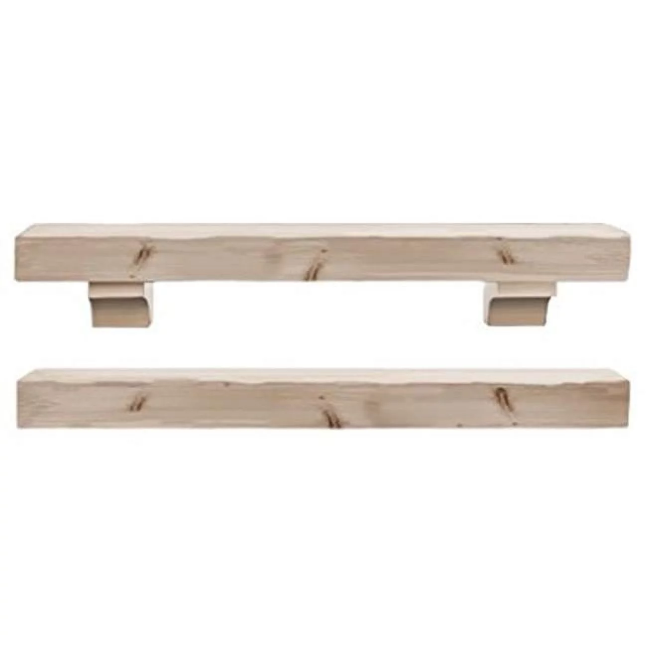 72 in. The Shenandoah Shelf or Mantel Shelf, Unfinished
