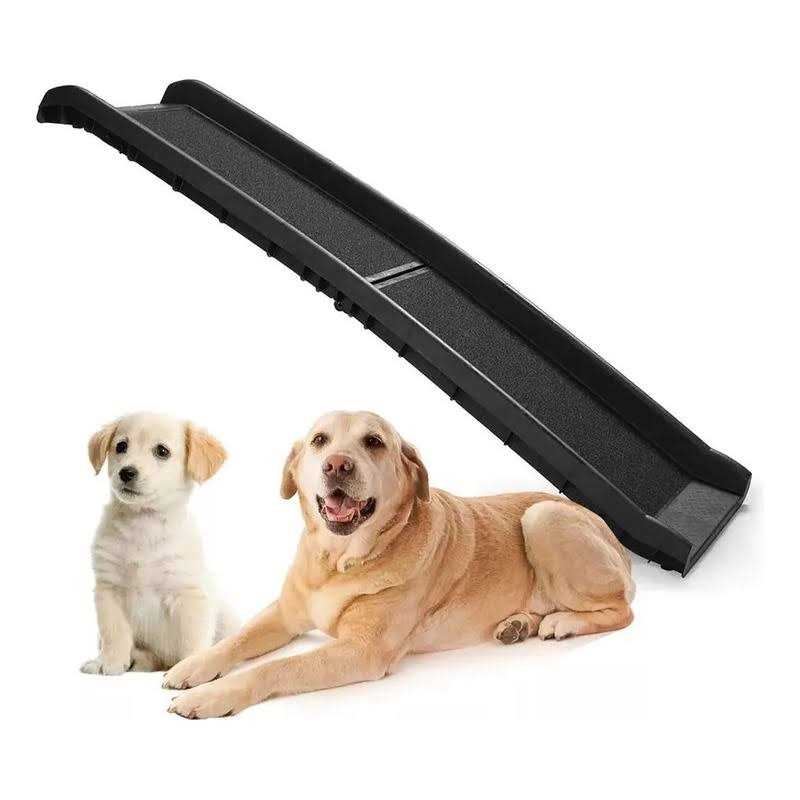LUFFWELL 19.2” Extra Wide Dog Car Stairs, Foldable Dog Car Ramp with Nonslip Surface for Cars, Truck and SUV - Pet Supplies online store