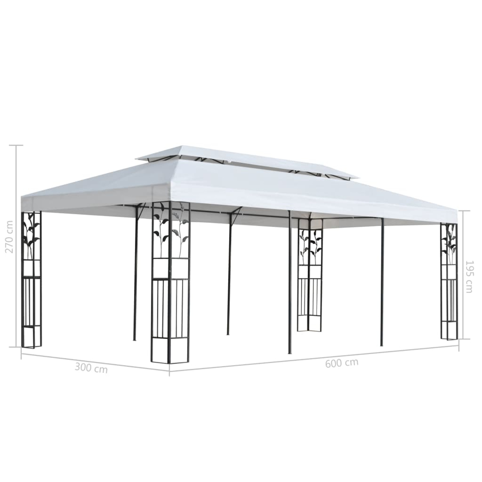 Aibecy Gazebo 9.8'x19.7' White