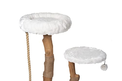 MAU Modern Cat Tower - Wooden Cat Scratching Tree & Condo - Luxury Collection - Cat Lovers Gift