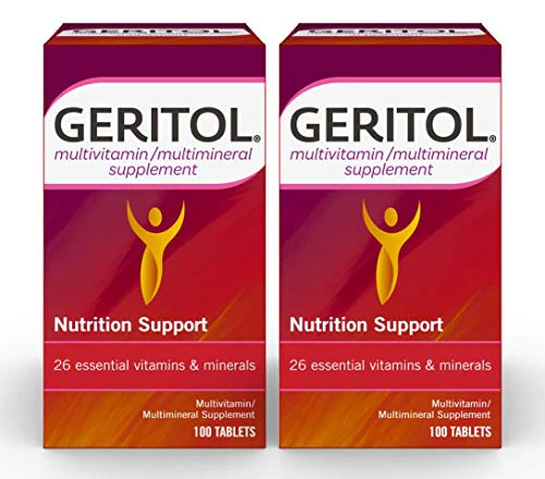 Geritol, Multivitamin Supplement, Contains B-Vitamins, Antioxidants, Vitamins C, E & D and Iron, 26 Essential Vitamins and Minerals, Gluten-Free