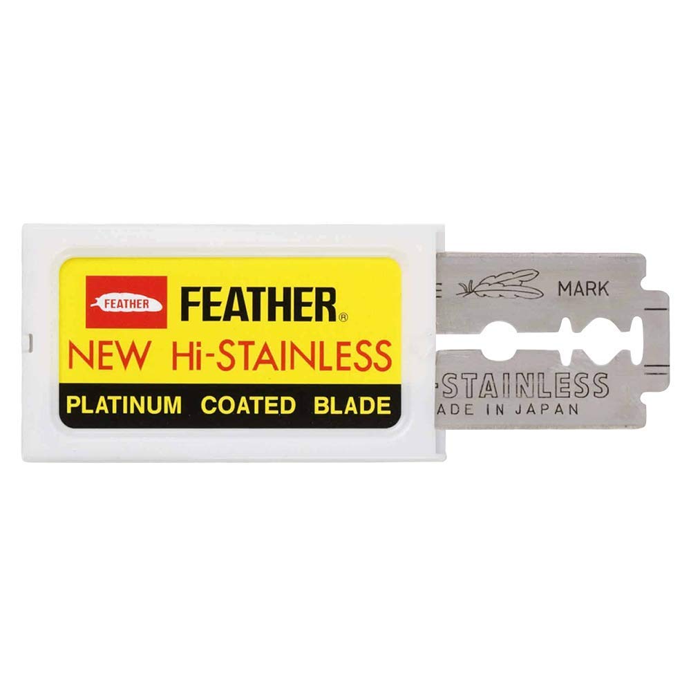 Feather Double Edge Safety Razor Blades 200 Count Pack of 2