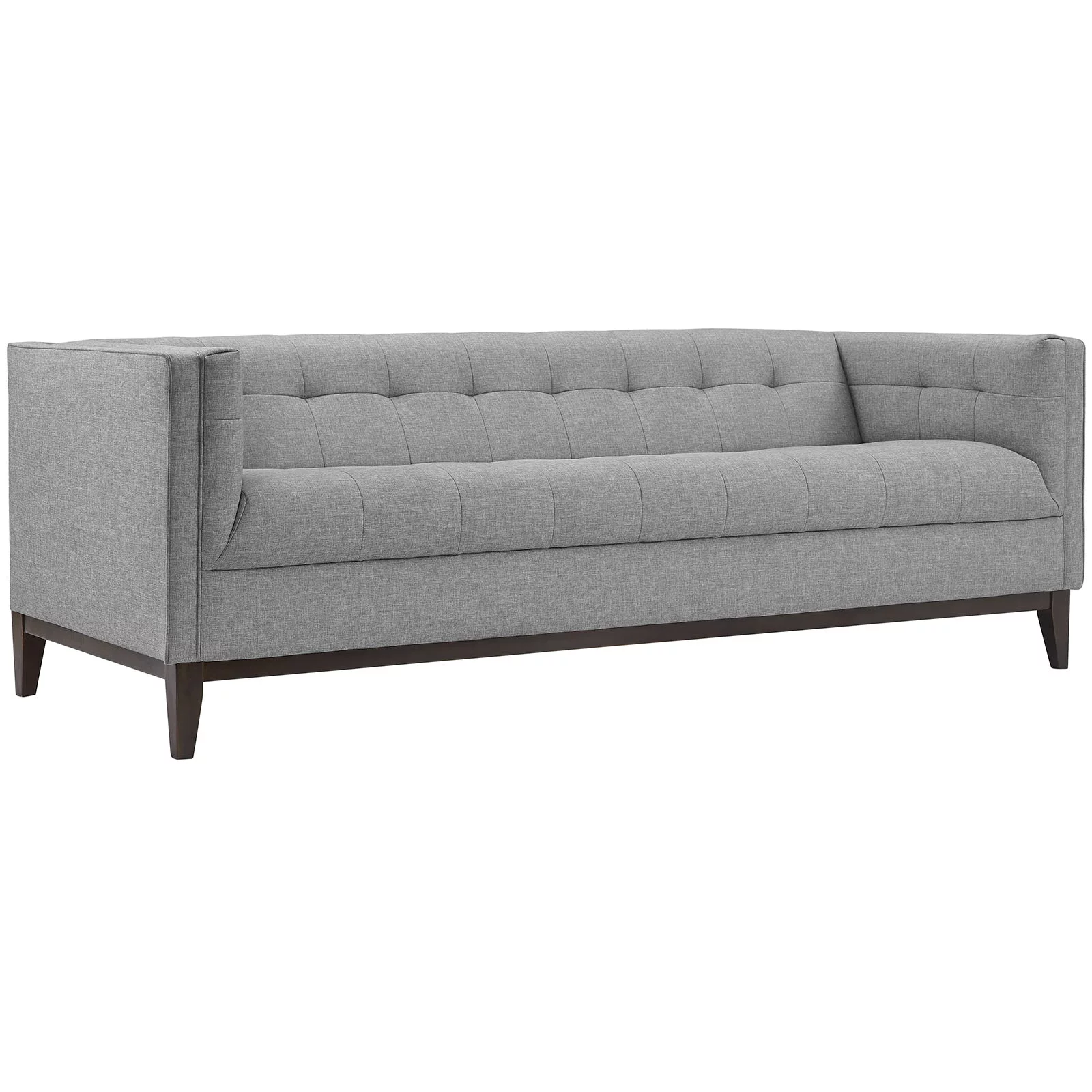 Modern Contemporary Urban Design Living Lounge Room Sofa, Grey Gray, Fabric