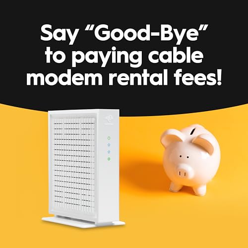 Hitron CODA56 Multi-Gigabit DOCSIS 3.1 Modem | 2.5 Gbps Max Internet Speeds | Certified with Xfinity, Charter Spectrum