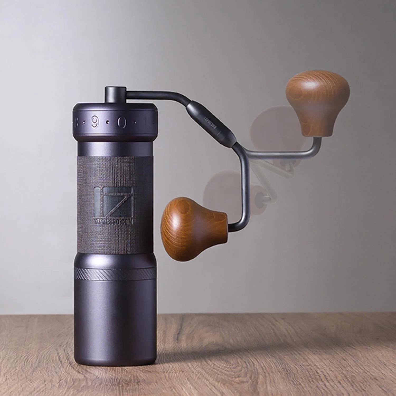 1Zpresso K-Ultra Manual Coffee Grinder Iron Gray: Grind Conical Burr, with Hogor Instruction Manual