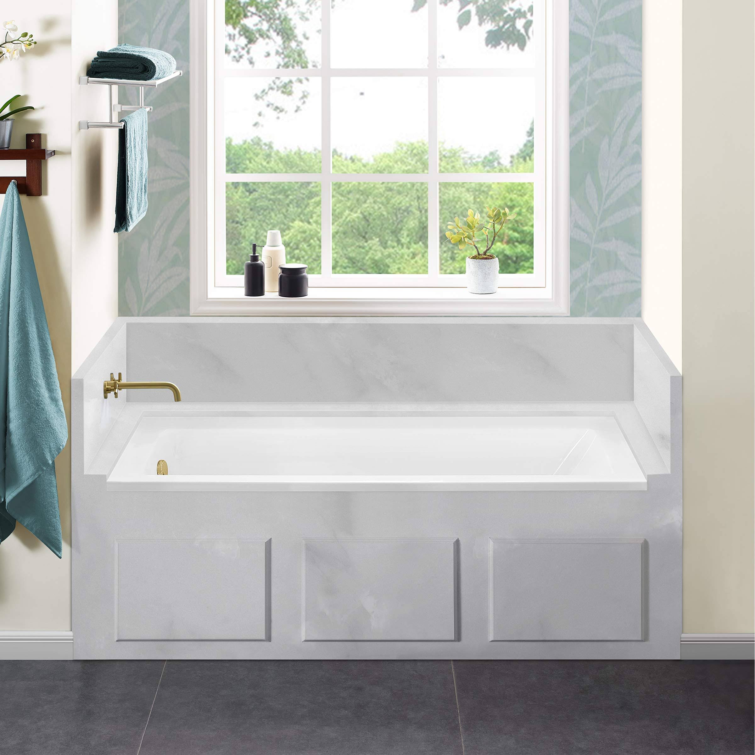 Swiss Madison SM-DB559 Voltaire 60x22 x 30x22 Drop in Soaking Bathtub Drain Location: Left