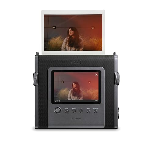 INSTAX Wide EVO 2-in-1 Instant Film Camera and Printer, Rear LCD Screen, 10 Lens and 10 Film Filters, Wide-Angle Lens Function