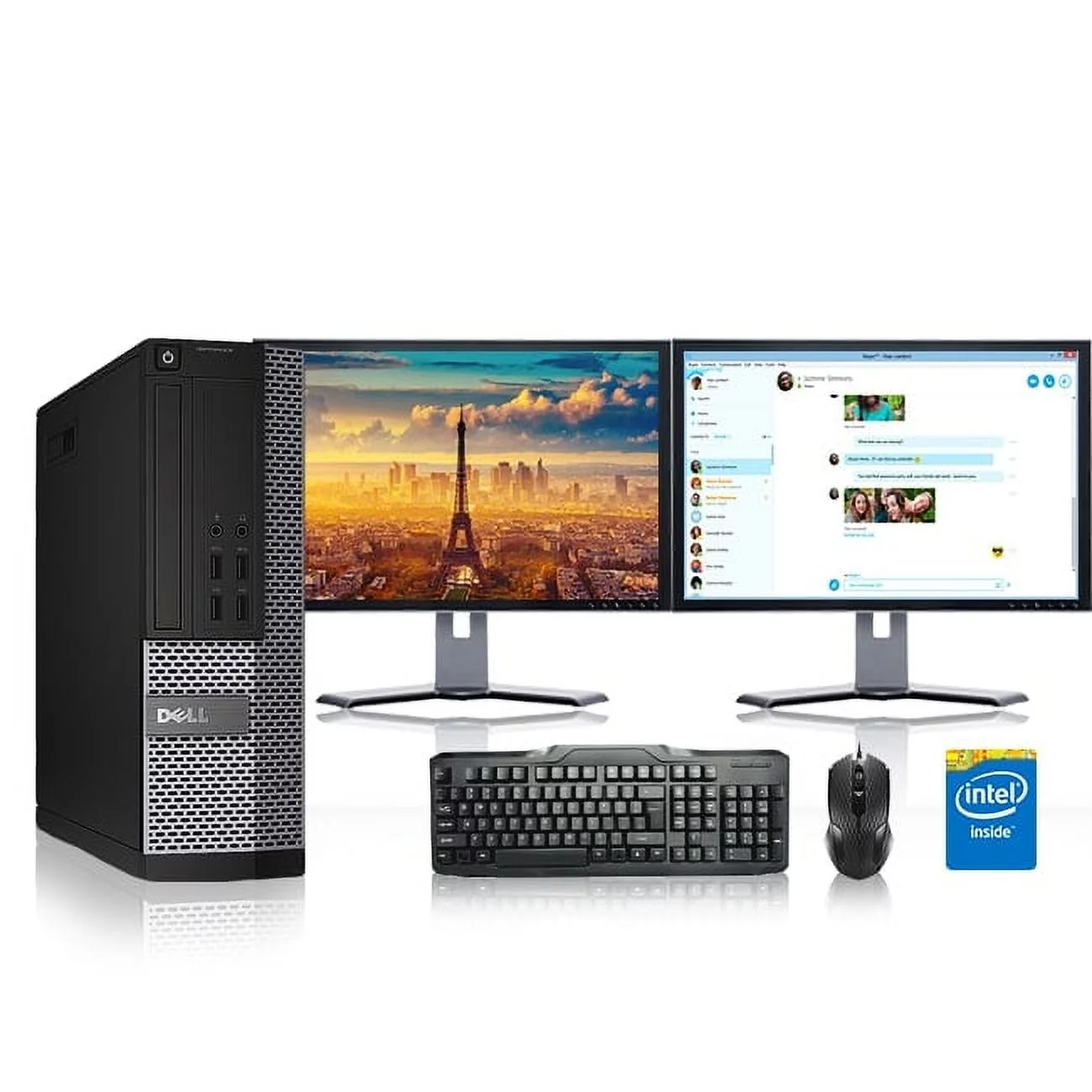 Restored Dell Optiplex Computer 3.1 GHz Core i5 Tower PC, 8GB Windows 10 Home, 19" (Refurbished)