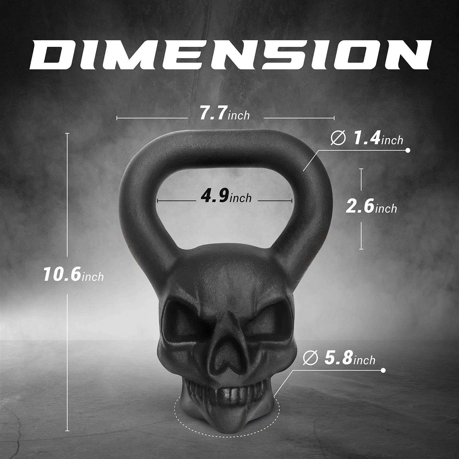 Yes4all Halloween Edition Skull Kettlebell - Sports Supplies Online Store