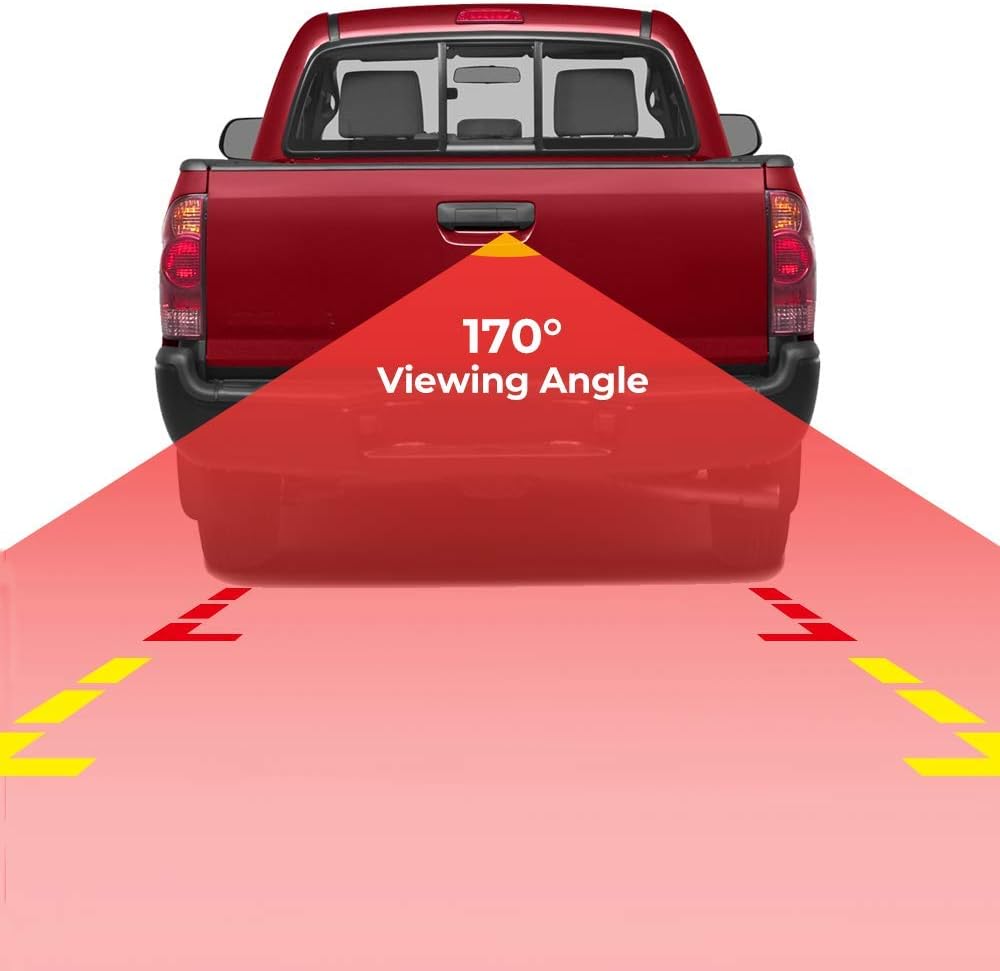 Backup Camera Tailgate Handle Compatible with 2005-2015 Toyota Tacoma Rear View Reverse Camera Handle Tailgate Lock RCA Connector