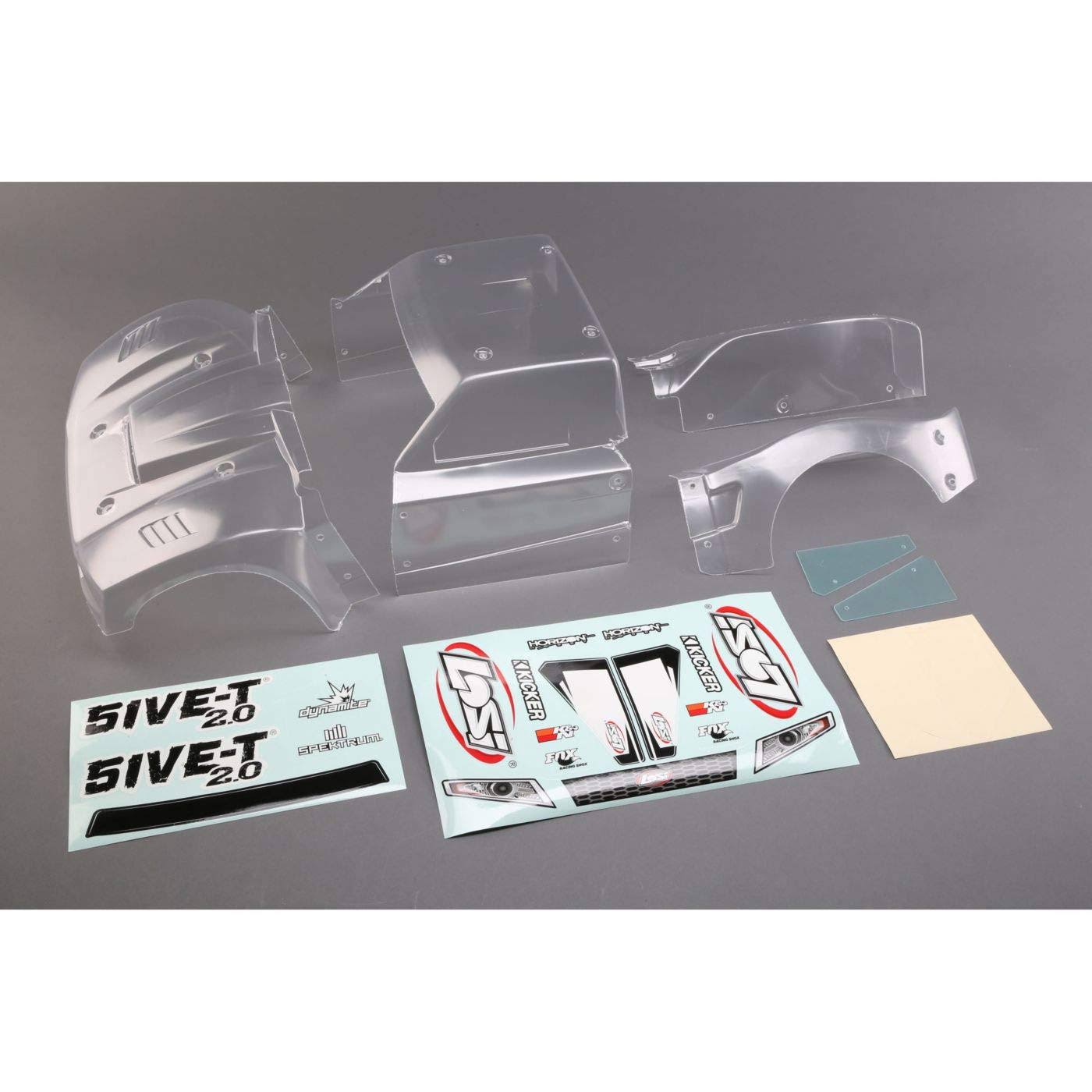 Losi 5ive-T 2.0 Complete Body Set Clear LOS350006