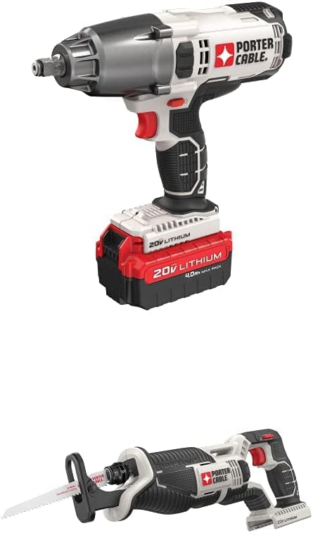 PORTER-CABLE 20V MAX Impact Wrench, 1/2-Inch (PCC740LA)