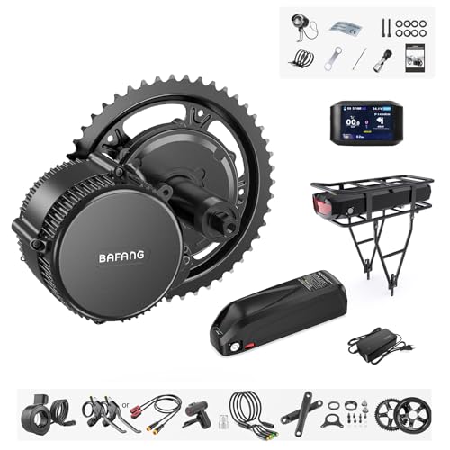 BAFANG BBS02B 36V/48V 500W Mid Drive Kit with Battery(Optional) 48V Ebike Motor with DIY LCD Display/Controller Electric Bikes Conversion kit for