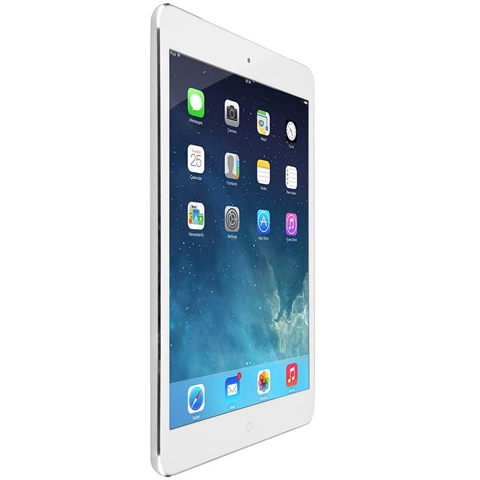 Restored Apple iPad Mini 16GB White Wi-Fi Only Bundle: USA Essentials Bluetooth/Wireless Airbuds, Case