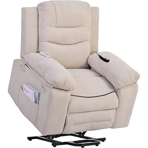 Massage Recliner,Power Lift Chair for Elderly with Adjustable Massage and Heating Function
