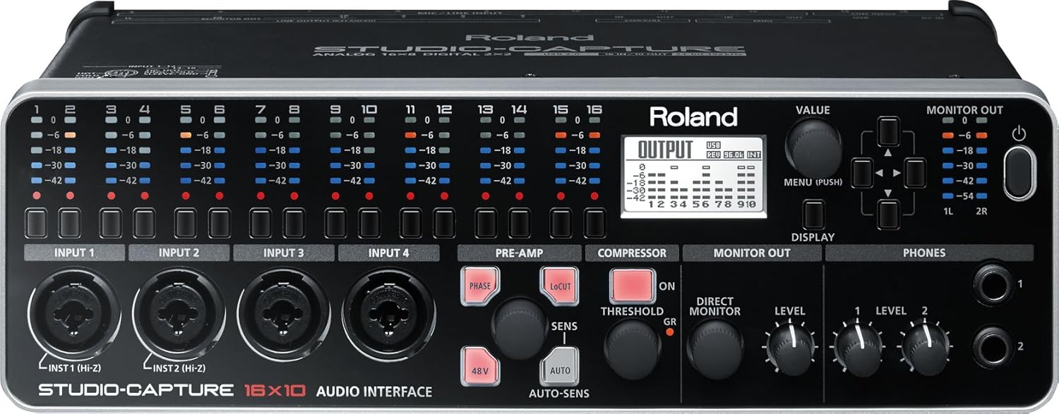 Roland UA-1610 STUDIO-CAPTURE 16-input, 10-output Hi-speed USB Audio Interface