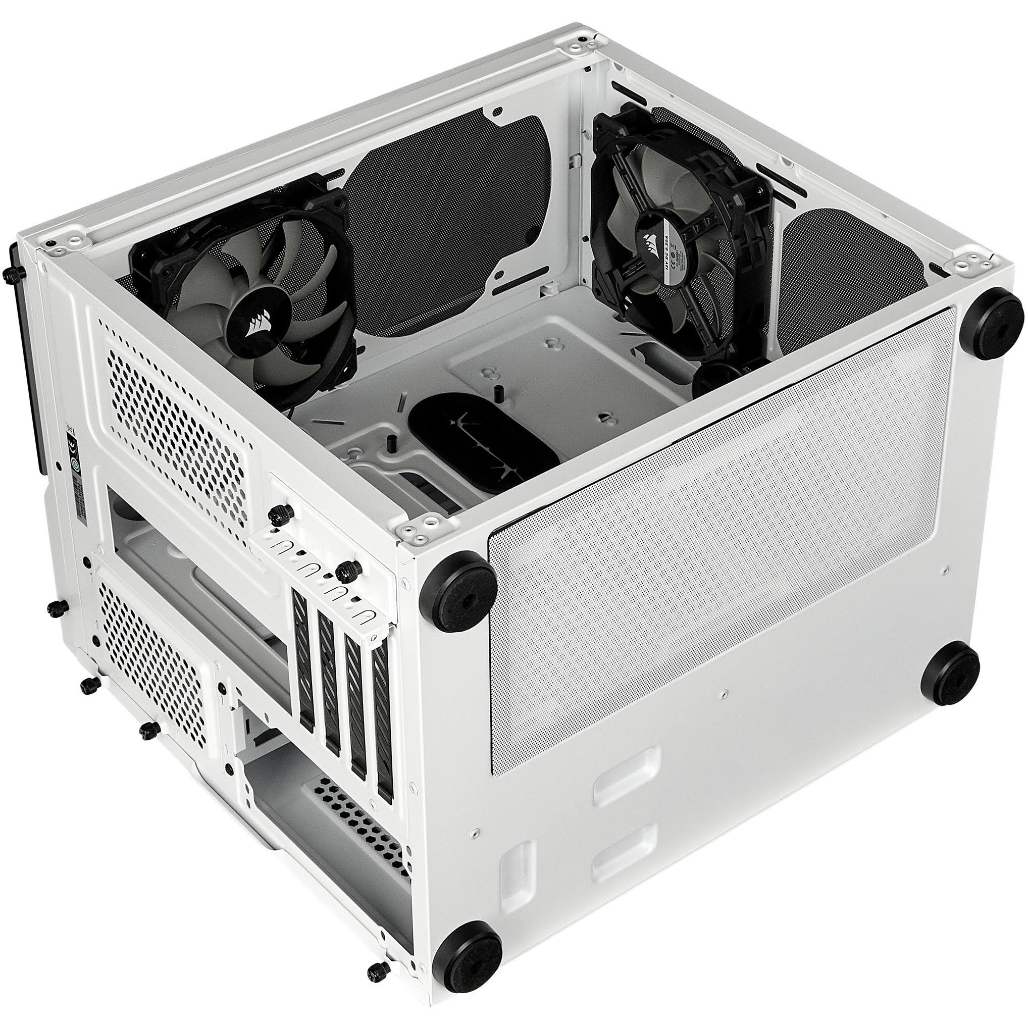 Corsair Crystal Series 280X Tempered Glass Micro ATX Case - White
