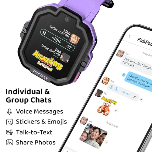 TickTalk5 - Kids Smart Watch with GPS Tracker, Video Calling, SOS, & Parental Controls | Smartwatch with Free Music, Texting, Kid Phone Call and Text