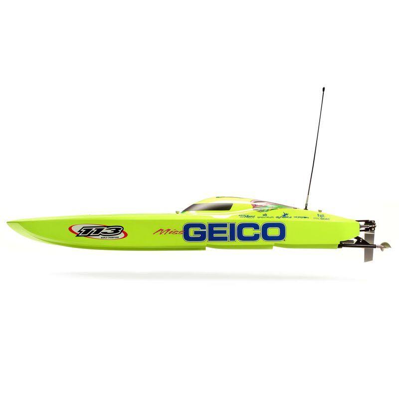 Pro Boat Miss Geico Zelos 36x22 Twin Brushless Catamaran RTR, PRB08040
