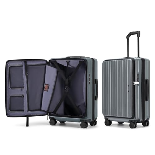 ROAMING Grace Expandable Carry On Luggage Airline Approved, 20 Inch Hardside Carry On Suitcase with Wheels