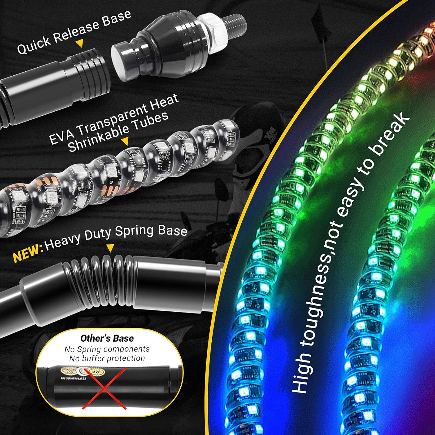 Led Whip Lights for UTV