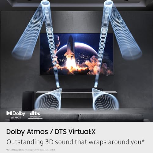 Samsung HW-S61D 5.0 Ch All-in-one Wireless Dolby Atmos Soundbar with 2 Year Amber Protection Plan (2024)