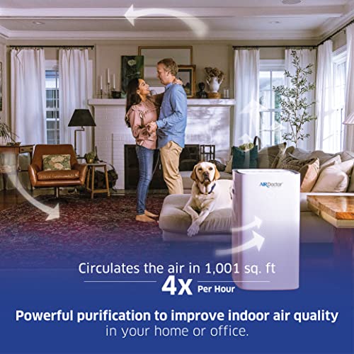 AIRDOCTOR AD5500i SMART 4-in-1 Air Purifier for Extra Large Spaces & Open Concepts with UltraHEPA, Carbon & VOC Filters