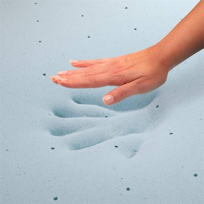 Capri Comfortable Sleep Twin 12 inch CertiPUR-US Certified Foam Pocket Spring Mattress u0026 3 inch Gel Memory Foam Topper Bundl