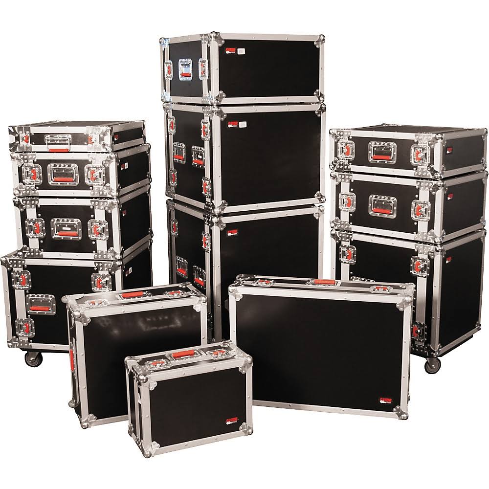 Gator Cases G-TOUR 12U Cast Rack Road Case with Casters
