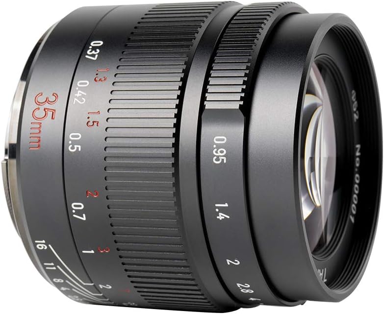 7artisans 35mm f0.95 Large Aperture APS-C Mirrorless Cameras Lens Compact for Fuji X-T1 X-T2 X-T3 X-T20 X-T30 X-E1 X-E2 X-E3