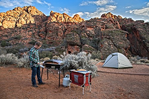 Camp Chef Sherpa Table & Organizer - Camping Storage for Outdoor Cooking & Camping Gear - Aluminum Table Top