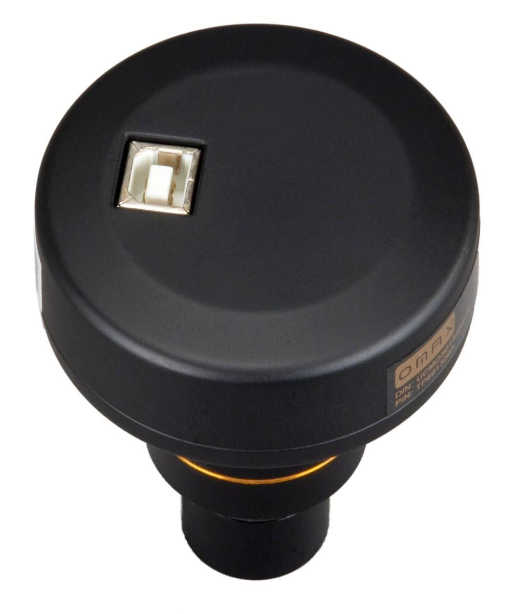 OMAX 5.0MP USB Digital Camera for Microscope with 0.01mm Calibration Slide (Windows/Mac/Linux) A3550U