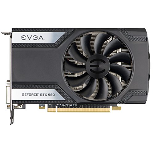 EVGA GeForce GTX 960 2GB GAMING ACX 2.0+, Whisper Silent Cooling Graphics Card 02G-P4-2963-KR