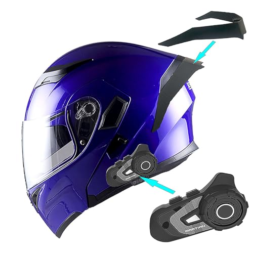 1Storm Motorcycle Modular Full Face Helmet Flip up Dual Visor Sun Shield: HB89