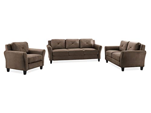 Lifestyle Solutions Harrington Loveseat, Black