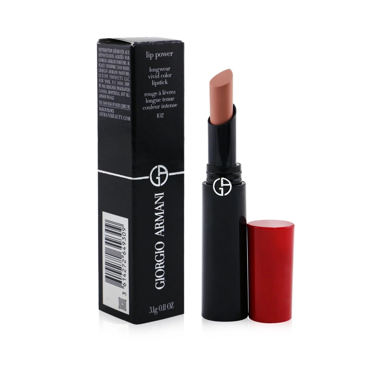 Giorgio Armani Lip Power Longwear Vivid Color Lipstick - # 404 Tempting  3.1g/0.11oz