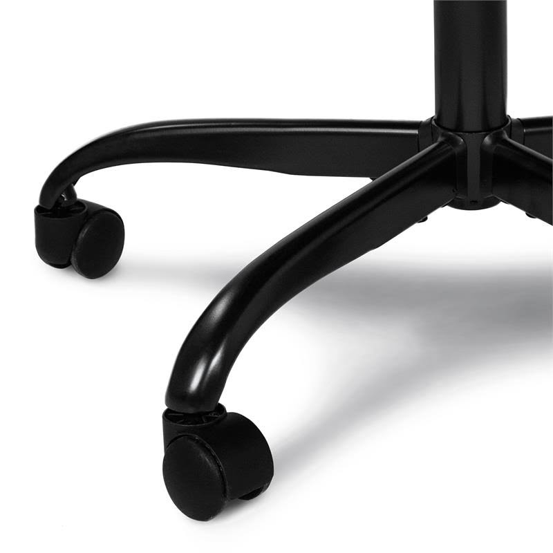 Furniture of America Edison Modern Metal 2-Piece Desk and Chair Set in Black - IDF-7001B-6022B