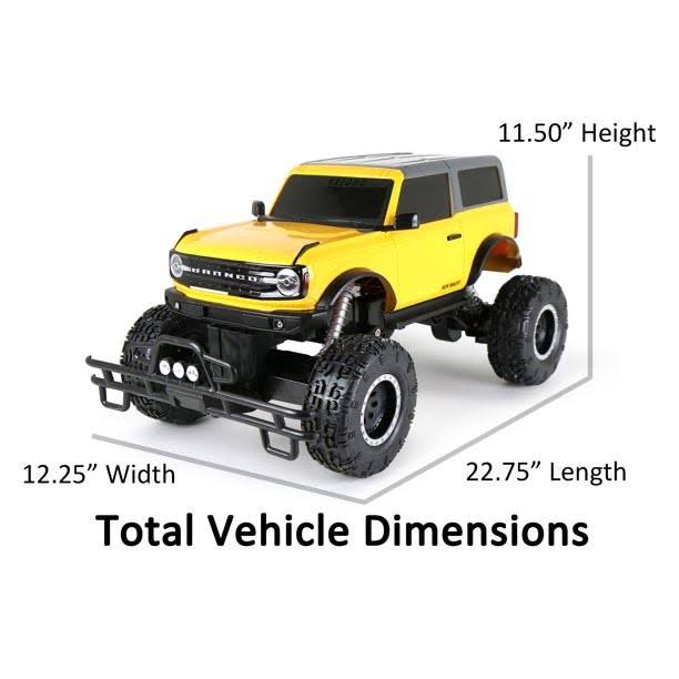 New Bright RC 1:8 Scale App Driver Remote Control Truck Ford Bronco 2.4GHz 12.8v