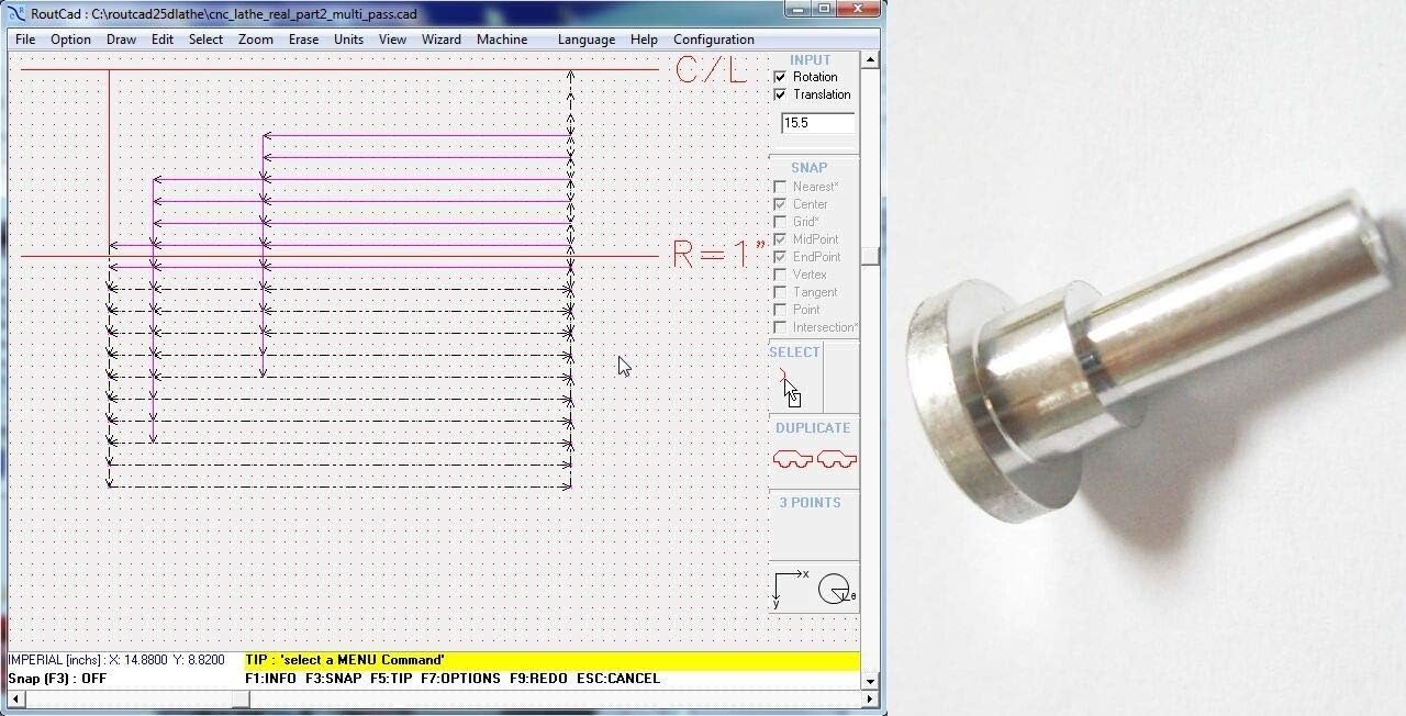 CAD-CAM CNC Lathe Software for Mach 3-4, Linux CNC, EMC2, Fanuc