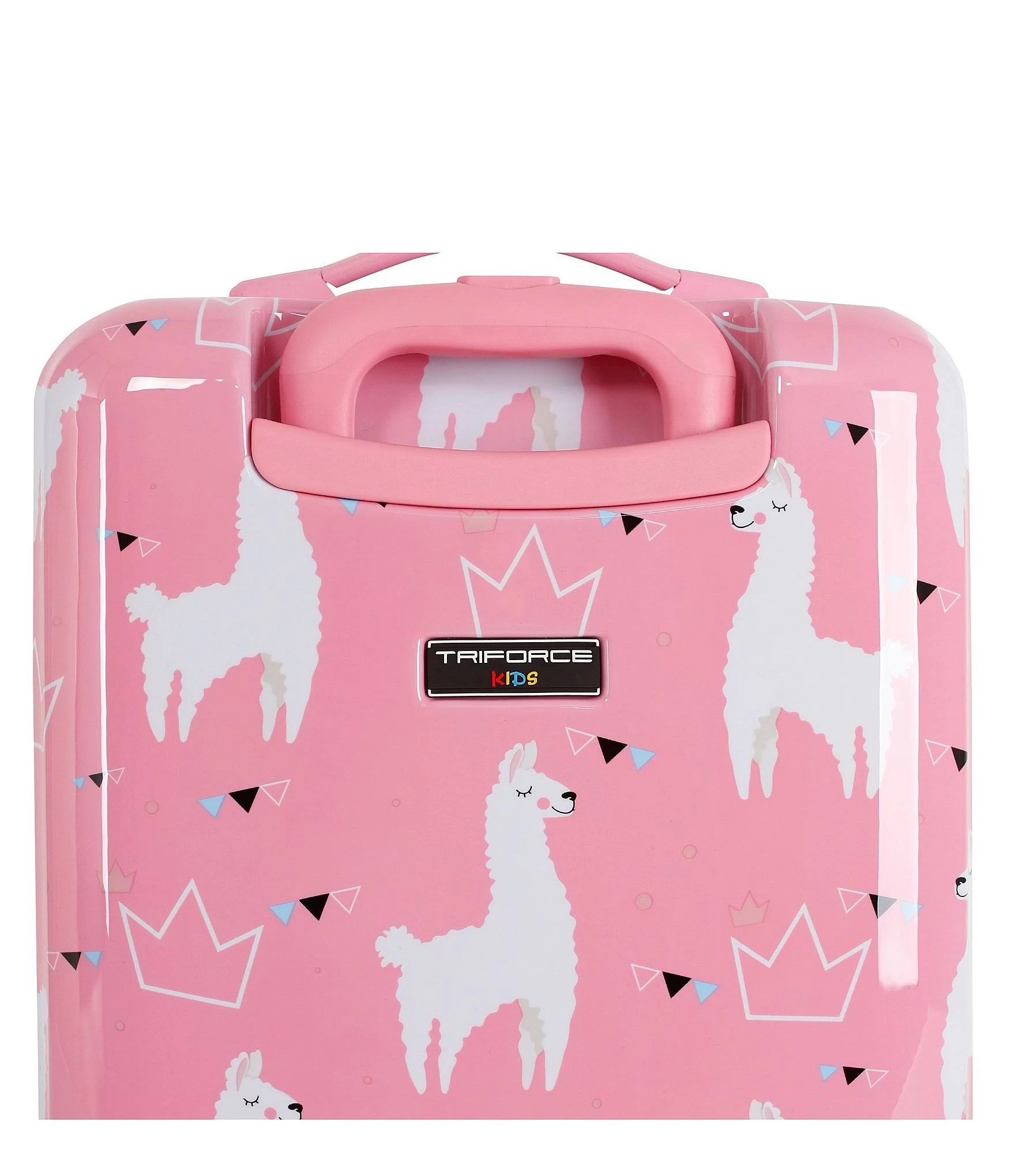 Triforce Kid&s Llama Princess Carry-On Spinner - Pink Multi