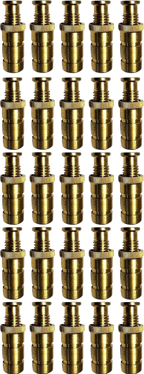 Poolzilla Pool Safety Cover Brass Anchors for Concrete and Pavers - 25 Pack - Universal Fit Pack of 2