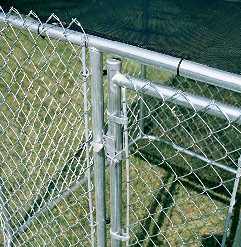 MidWest Homes For Pets Chain Link Portable Kennel with a Sunscreen, 6 by 4 by 4-Feet