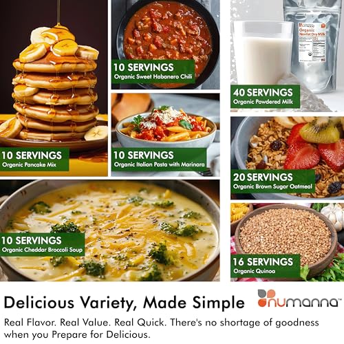 Numanna Organic Family Pack Bucket 162 Servings | USDA Organic