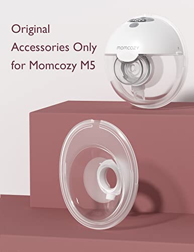 Momcozy M5 Hands-Free Wearable Breast Pump, Double-Sealed Flange for Baby-Like Comfort, 3 Modes & 9 Suction Levels, Portable Electric Pump – 24mm