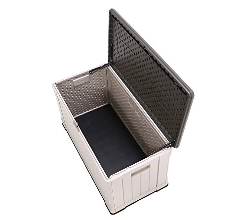 Lifetime 60012 Extra Large Deck Box, 130 Gallon, Desert Sand/Brown