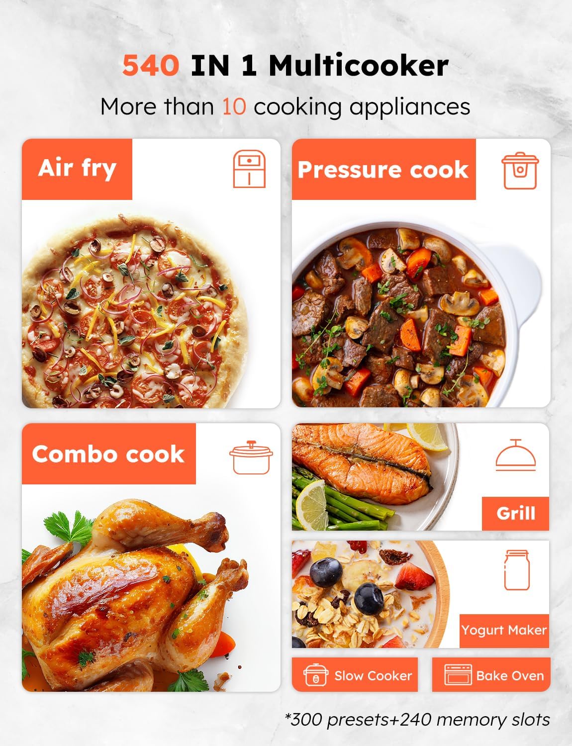 Nuwave Duet Air Fryer and Electric Pressure Cooker Combo with 2 Switchable Lids, 300 FoolProof One-Touch Presets, Crisp&Tender Tech