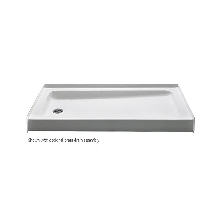 Shower Base Shower Pan White 60 x 32 x 6 Inch Acrylic Left Hand Drain