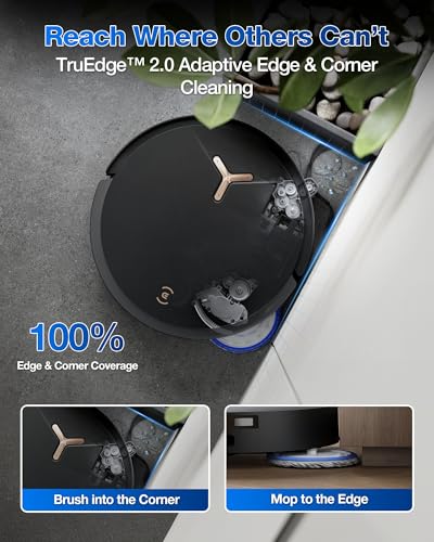 ECOVACS DEEBOT T50 MAX PRO Omni Robot Vacuum and Mop, 18,500Pa Suction, 18mm Auto-Lift, ZeroTangle &TruEdge 2.0, AIVI 3.0 Obstacle Avoidance