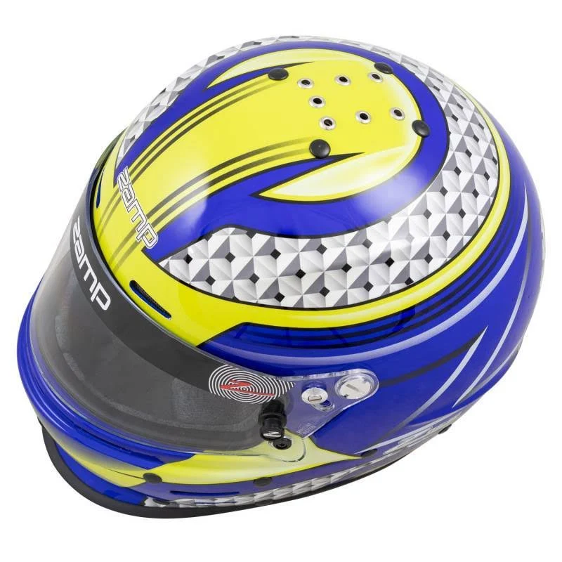 Zamp RZ-62 Graphic Helmet - Blue/Green - Medium H764C36M
