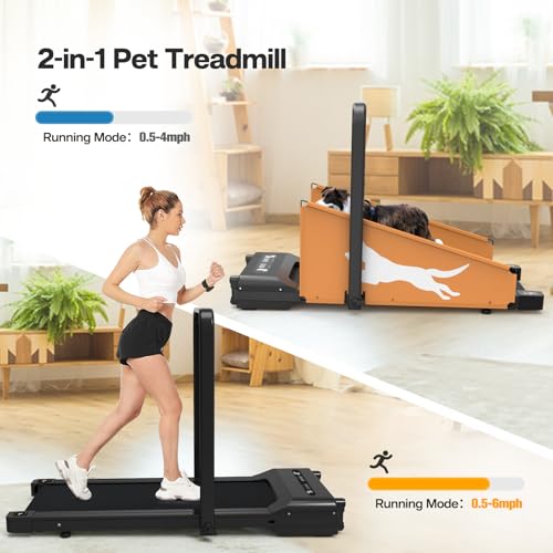 Dog Treadmill for Small Medium Dog, Pet Dog Running Machine Exercise Training Dogs with Remote Control, Indoor Dog Pacer with Pre-Set Exercise Program